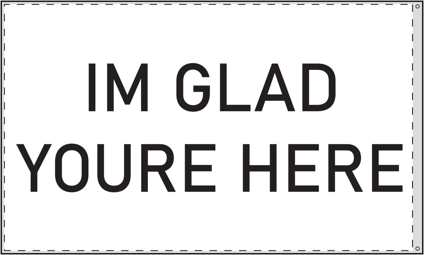 Love is our Resistance / Im Glad Youre Here Double Sided Flag