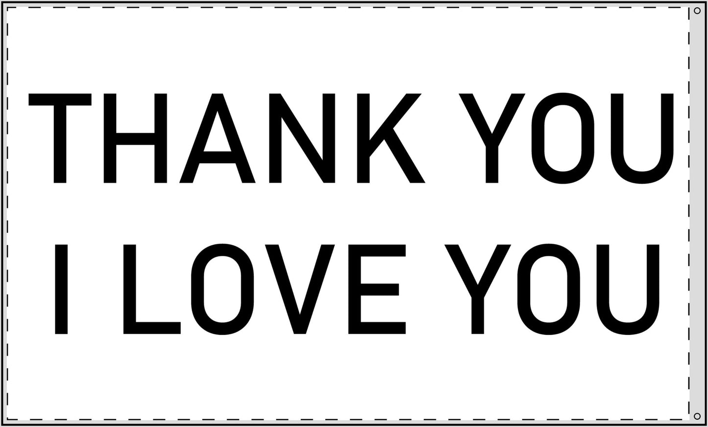 Love is our Resistance / Thank You I Love You Double Sided Flag