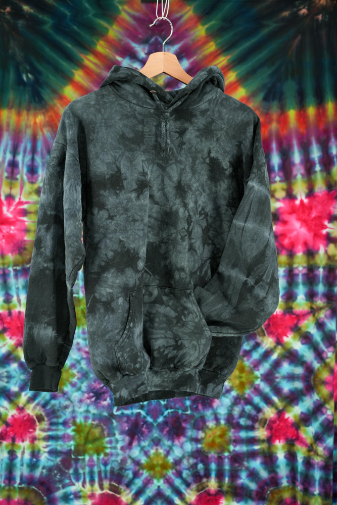 Dark Grey and Blueish Grey Crystal Hoodie
