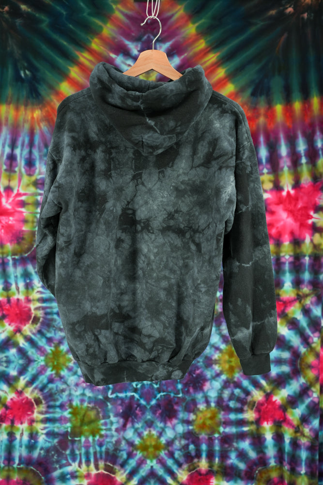 Dark Grey and Blueish Grey Crystal Hoodie