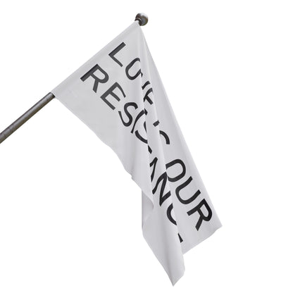 Love is our resistance single sided flag