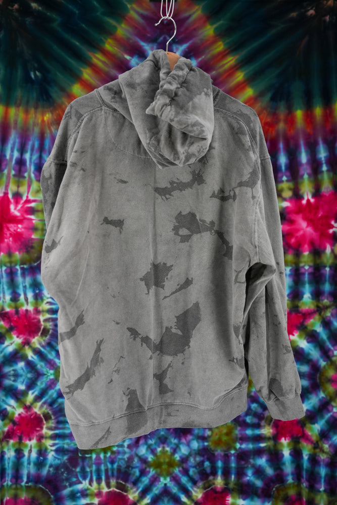 (2XL Only) Grey / Dark Grey Splatter Hoodie